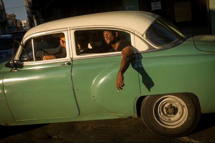 Cuba - Havana - Old car in calle Colon