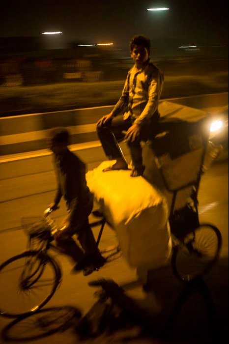 INDIA - NEW DELHI - Rickshaw in Gupta Road