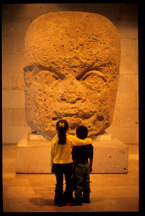 MEXICO - Veracruz State - Xalapa - Museum of Anthropology - Olmec Head